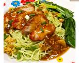 รูปขั้นตอนการทำที่ 10 ของ 🍝🥓บะหมี่แห้งหมูแดง Egg dry noodles with roast red pork