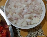 A picture of step 1 of Mix Veg sandwich.