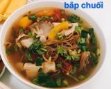 Hình bước làm 2 của món Canh chua bắp chuối