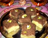 কোকোনাট হাফ চকলেট সন্দেশ (coconut half chocolate sandesh recipe in Bengali) রেসিপির ধাপ 9 ছবি