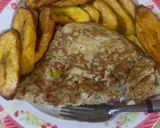 A picture of step 5 of Plantain and fried eggs.