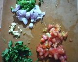 A picture of step 1 of MasalaOmelette.