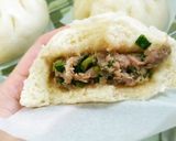 鮮蔥肉包(中式麵食)的食譜步驟4照片