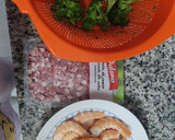 Foto del paso 1 de la receta: Langostinos con brócoli y taquitos de jamón