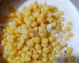 A picture of step 2 of Boondi raita.