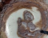 A picture of step 4 of Black forest cake.