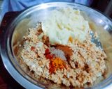 A picture of step 3 of Healthy tasty delicious left over rajma tikki.