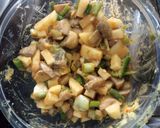 A picture of step 1 of Chakki bhaja.