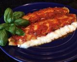 A picture of step 13 of Three Cheese, Spinach and Ham Cannelloni.