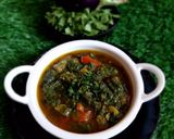 A picture of step 3 of Palak Baingan ki Sabji.