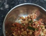 A picture of step 1 of Paneer moms and spicy chatni.