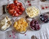 Gyümölcssaláta recept fázis 1 fotója