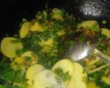 Aloo hari pyaz ki bhujya recipe step 5 photo
