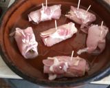 Foto del paso 3 de la receta: Rollito de lomo relleno de York, queso y espárragos