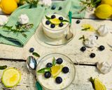 A picture of step 5 of Semifreddo with Meringue, Elderflower Syrup, and Lemon.