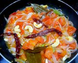 A picture of step 5 of Shahi paneer matar masala.
