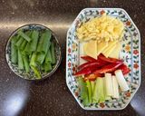 杏鮑菇炒五花肉的食譜步驟1照片