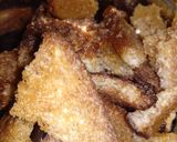 A picture of step 2 of Bread Halwa with stuffed ice cream.