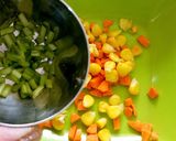 A picture of step 2 of Roasted mix vegetable bhakhri.