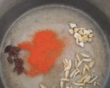 A picture of step 4 of Kesari bhath.