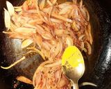 A picture of step 4 of Bitter gourd/karela stir-fry.