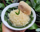 Foto langkah ke 4 dari resep Ketan Susu Keju dan Durian.