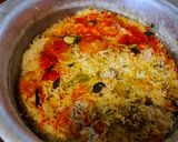 A picture of step 2 of Mutton biryani.