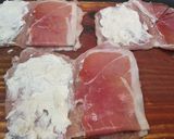 Foto del paso 1 de la receta Cachopo de cerdo con champiñones