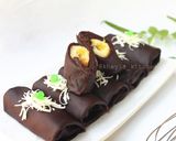 Foto langkah ke 8 dari resep Dadar Gulung Coklat Isi Pisang enak banget @Kheyla.