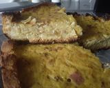 Foto del paso 12 de la receta: Tarta de Cebollas y tocineta con base de pan de molde a la "Nata" 🥧🍳🥓🍞🌰🌰🌰🍞🥓🍳🥧