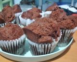 Foto langkah ke 4 dari resep Bolu Kukus Mekar Chocolatos (Tanpa Mixer).
