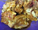 A picture of step 2 of Isa's take on chicken and ugali.