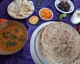 A picture of step 9 of Gujarati thali.