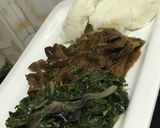 A picture of step 12 of Perfect cooked mchicha.