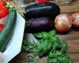 Sütőben sült Ratatouille fűszeres koftával recept fázis 1 fotója