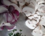 A picture of step 1 of Minty mushroom.