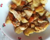 Tepsis hús zöldségekkel recept fázis 2 fotója