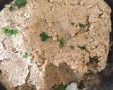 A picture of step 2 of Rajgira stuffed paratha.