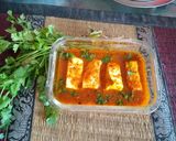 A picture of step 5 of Kadai paneer.