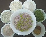 A picture of step 1 of Mixed Millets Thaalipeeth.