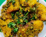 कच्चा केला मसाला फ्राई (Kaccha kela masala fry recipe in hindi) रेसिपी चरण 7 फोटो