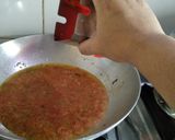 A picture of step 3 of Cheesy Masala pav.