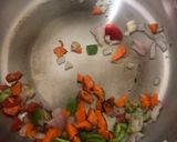 A picture of step 1 of Manchow Soup.