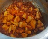 A picture of step 3 of Louki Chana Dal.