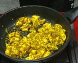 A picture of step 3 of Italian lasagna cannelloni filled with Indian paner tikka.
