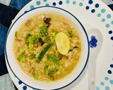 A picture of step 5 of Oats in chicken yakhni (Porridge).