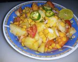 A picture of step 4 of ALU Channy ki Dal Chat.