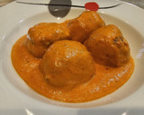 Foto del paso 9 de la receta: Albóndigas de rape y gambones en salsa de piquillo