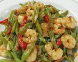 Foto langkah ke 5 dari resep Udang buncis saos Tiram.