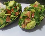 A picture of step 5 of Avocado salad in an avocado!.